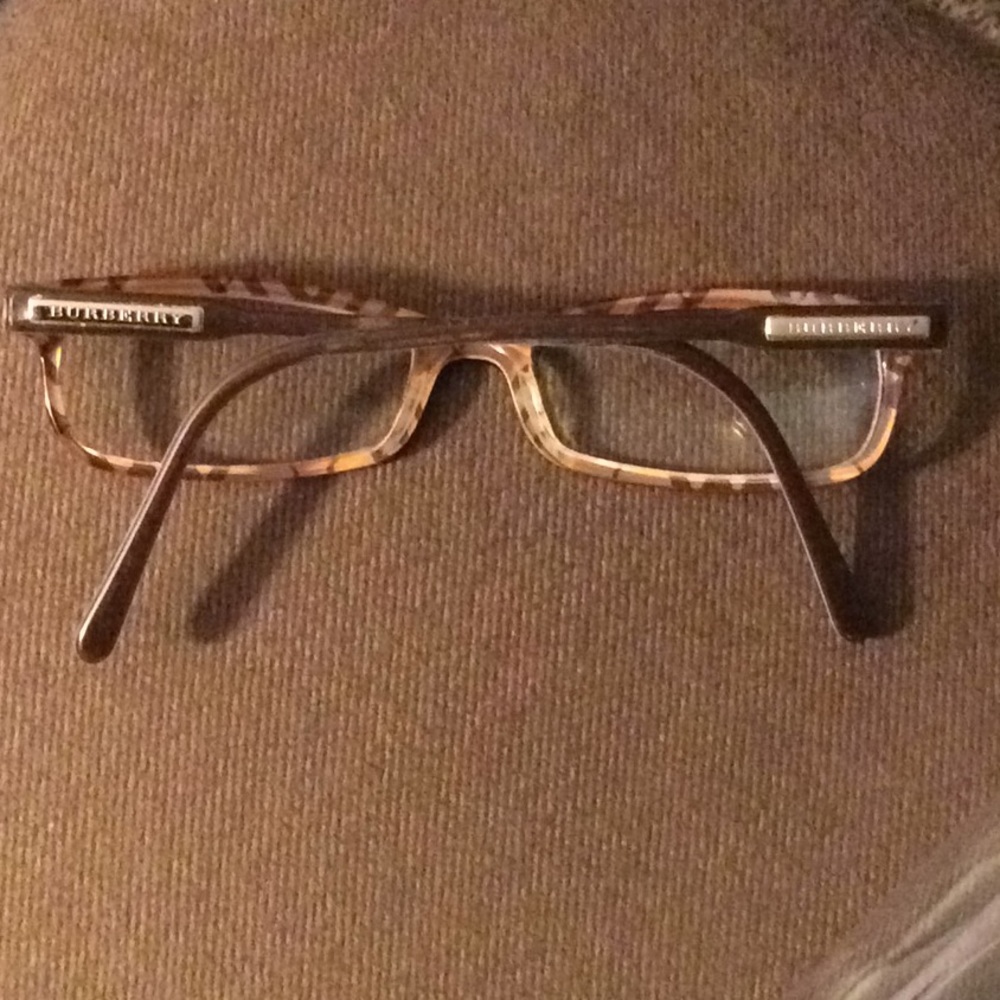 Burberry Brown Rectangle Optical Eyeglasses Frames - Picture 10 of 11